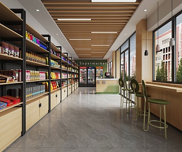 Supermarket 3d model