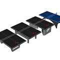 Durable Table Tennis Tables As Sports Equipment With Black Tops And Stable Frames