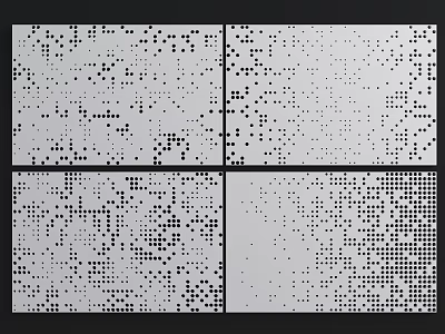 Modern Wall Paneling Designs With Different Textured Patterns For Home Interior Decoration 3d model