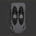 Modern sports car Aston Martin 3d model