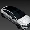White Mercedes Benz Luxury Sedan With Sleek Exterior And Black Alloy Wheels