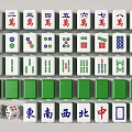 Mahjong Board Game Entertainment with Wan Circle Bamboo Tiles Wind Symbols and Dice