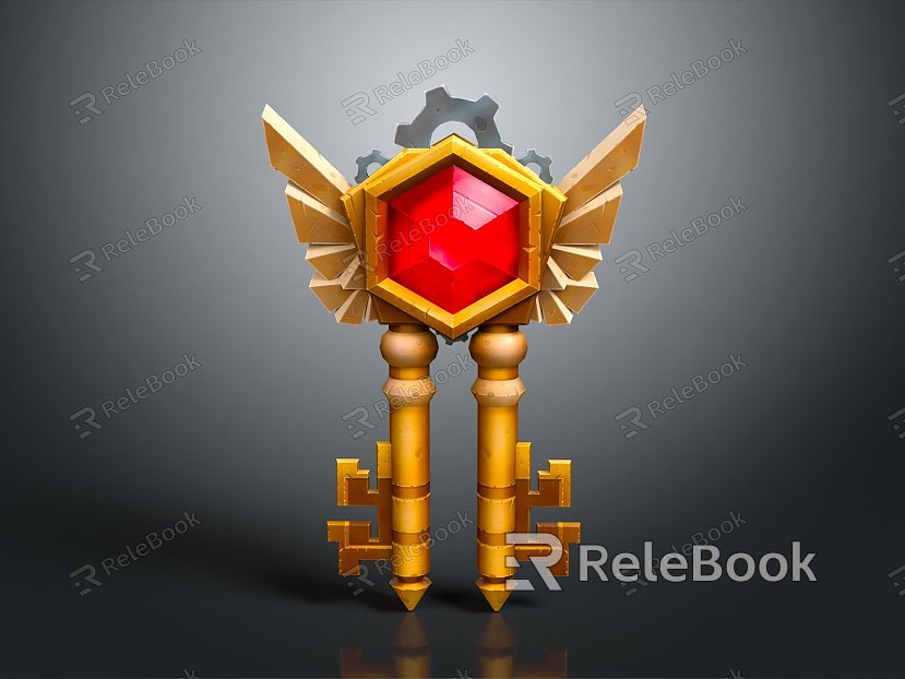 Key Door Key Gold Key Silver Key Ancient Key Cartoon Key Animation Key Realistic model