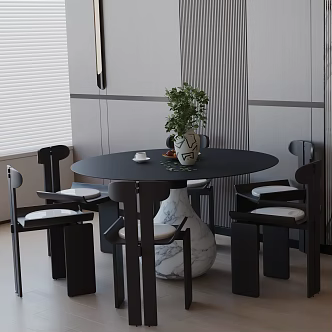 Modern table combination 3d model