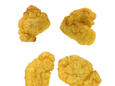 Freshly Cooked Golden Crispy Fried Chicken Nuggets With Delicious Coating 3d model
