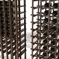 Modern Wine Rack Solid Wood Partition Wine Rack 3d model