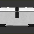 Practical Household Storage Box With Green Stripes Lock Clasp And Ventilation Slots