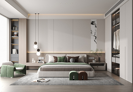 Modern Bedroom Home Bedroom 3d model