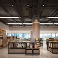Book Art Interior Design Featuring Open Space Bookshelves Large Windows And Lighting