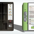 Smart Parcel Locker Collection With Multiple Designs For Modern Delivery Storage 3d model
