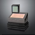 Vintage Electronic Cash Register With Digital Display Screen And Keypad On Stacked Gray Mats