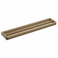 Golden Long Double Compartment Bathroom Storage Organizer For Daily Wash Accessories