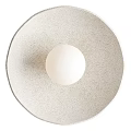 Modern Minimalist Round Wall Light With White Glass Shade For Living Room Bedroom Decor