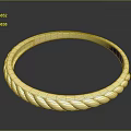 Elegant Gold Braided Texture Ring Delicate Fashion Accessory For Daily Wear