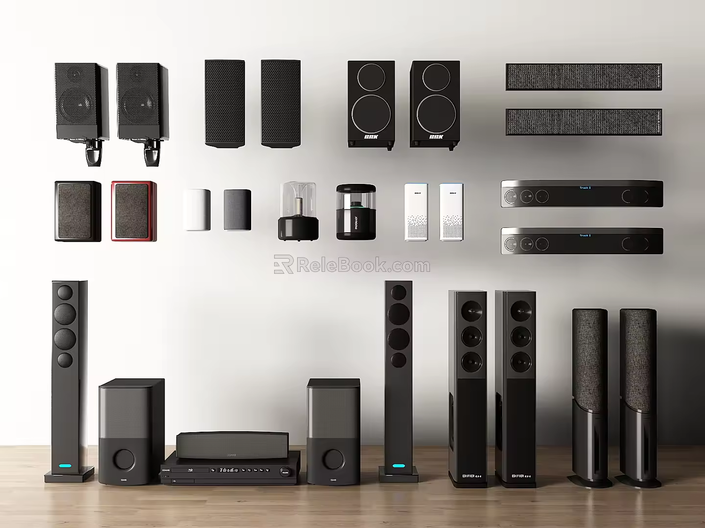 Modern audio smart audio speaker bluetooth audio home audio and video equipment 3d model
