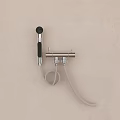 Modern Wall Mounted Handheld Shower Head With Stainless Steel Bracket And Flexible Hose