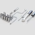 Complete Professional Hardware Tools Set With Sockets Wrenches And Screwdrivers