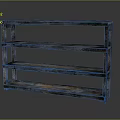 Vintage Wooden Three Tier Bookshelf With Rustic Distressed Finish Storage Shelves