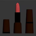 High Quality Cosmetics Lipstick With Pink Shade Brown Packaging And Elegant Design