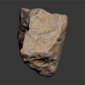 Reddish Brown Natural Wood Stone With Rough Texture And Smooth Surface On Dark Background 3d model
