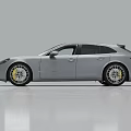 Sporty Silver Wagon Car Featuring Black Roof Sleek Body And Alloy Wheels Design