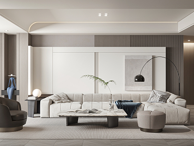 modern living room model