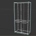 Modern Gray Four Door Storage Cabinet With Functional Design For Home Use