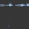 Fantasy Game Movie Characters with Crescent Decorations and Steering Wheel Elements in Ornate Costumes