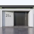 Modern Entrance Gate Design For House With Number Fence Garage And Plants