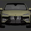 Golden Luxury SUV With Black Roof And Sleek Sporty Exterior Design