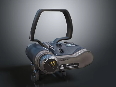 Phoenix Tactical Weapon Scope With Optical Lens And Grip Handle 3d model