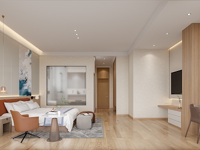 Hotel Rooms Modern Rooms 3d model