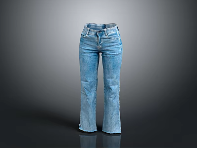 Classic Blue Denim Jeans For Daily Casual Wear And Comfortable Fit 3d model Classic Blue Denim Jeans For Daily Casual Wear And Comfortable Fit 3d model