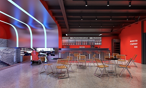 Modern Cafe 3d model