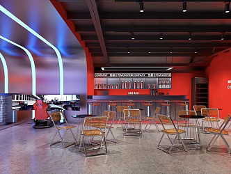 Modern Cafe 3d model