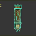 Floor Clock Big Clock Retro Clock Retro Clock Retro Clock Large Clock Pendulum Furnishings 3d model