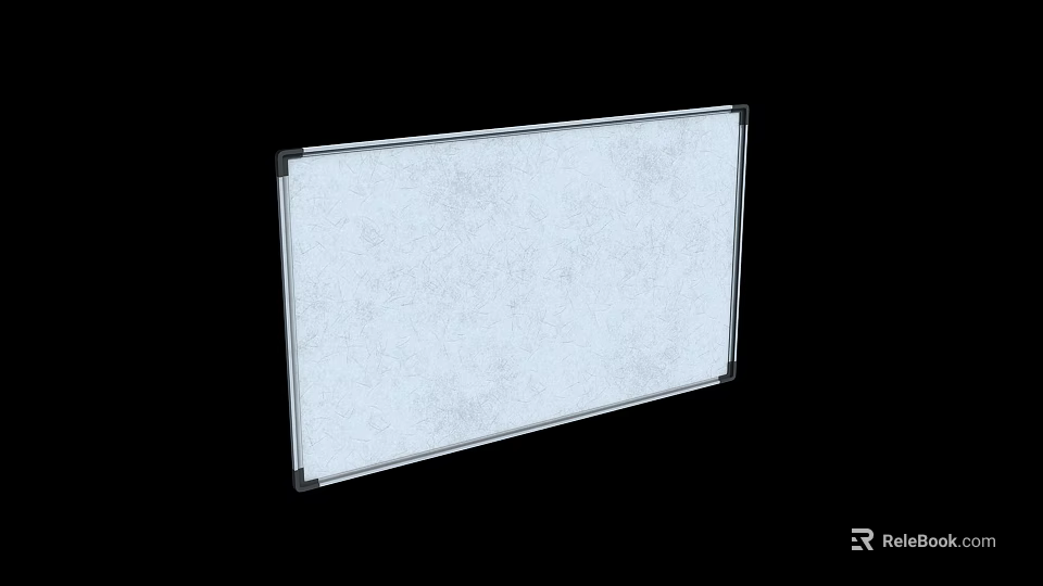 White Drawing Board With Smooth Surface For Art Supplies And Painting 3d model 
