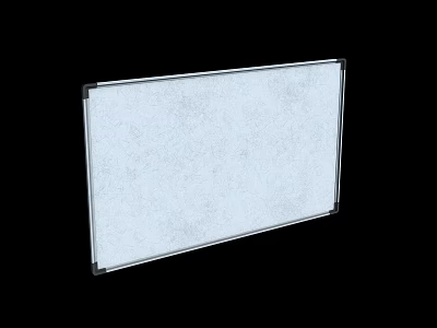 White Drawing Board With Smooth Surface For Art Supplies And Painting 3d model