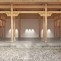 Chinese Ancient Ancestral Hall Ancient Architecture Ancestral Hall 3d model