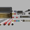 Modern terminal block computer wiring 3d model