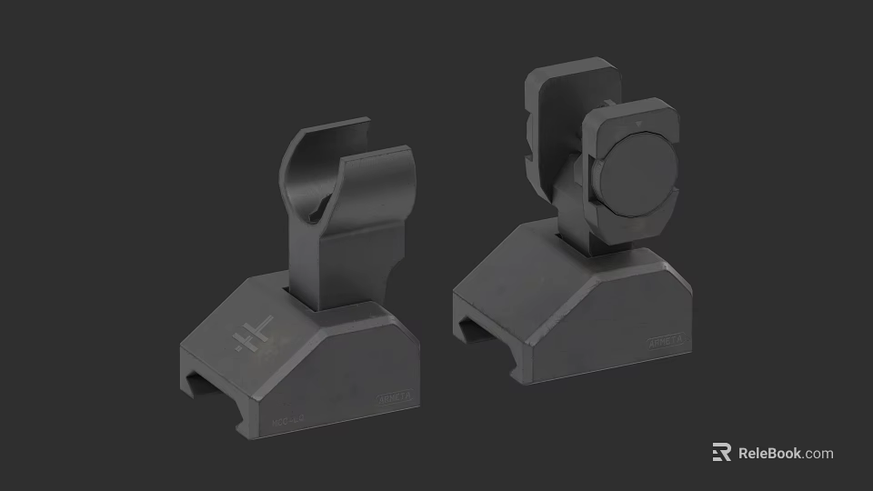 Tactical Weapon Mounting Brackets For Firearm Accessories With Durable Design 3d model 