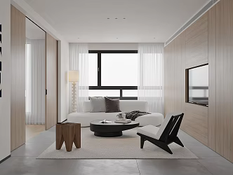 modern living room 3d model