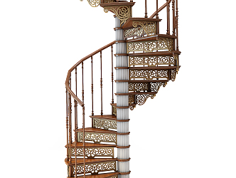 revolving staircase 3d model