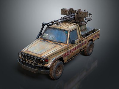 Industrial LOFT gun car 3d model