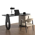 Modern Middle Ancient Desk Computer Desk Desk Desk Table 3d model