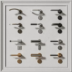 Modern Door Handle 3d model