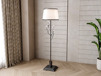 European floor lamp 3d model