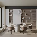 Modern table combination 3d model