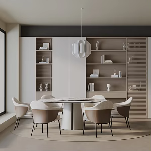 Modern table combination 3d model