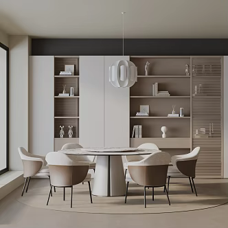 Modern table combination 3d model